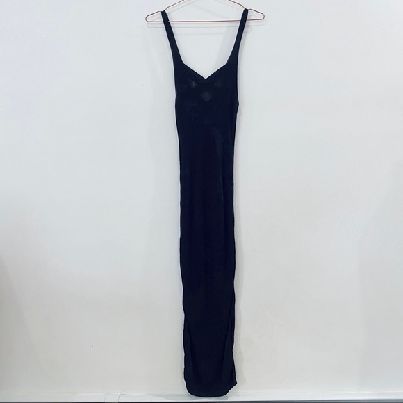 Free People Black Midi Dress - Picture 1 of 6